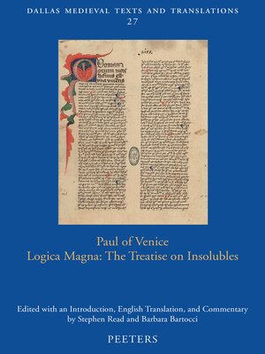 cover image of Paul of Venice, Logica magna